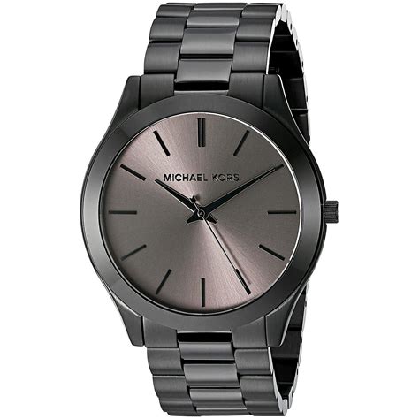 michael kors slim runway black stainless steel watch uk|Michael Kors slim runway smartwatch.